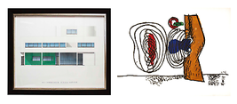 Bundle- 2 Assorted Le Corbusier + Framed Print Lithographs - £1,190.72 GBP