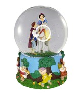 Disney Snow White &amp; The Prince Musical Snow Globe I Love You Truly Enesco - £17.37 GBP