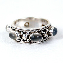 925 Sterling Fine Silver Rainbow Moonstone Gemstone Ring Sz C-Z Women Fest Gift  - £22.95 GBP