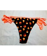 Rue 21 Women&#39;s Thong Panties MEDIUM W Strappy Sides Flames Hustle Orange... - $15.06 CAD