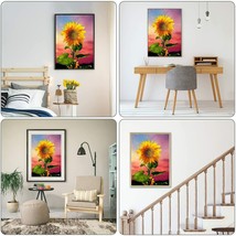 5D Diamond Painting Art Picture Sunflower Diamond Painting Kit DIY 12&quot; X 16&quot; NEW - £11.19 GBP