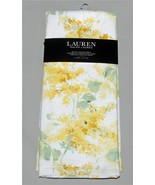 2 Ralph Lauren Textured Chevron Stripe Yellow Floral 17 x 28 Kitchen Towels - $24.68 CAD