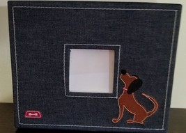 Dog Theme ~ Blue ~ Denim Fabric ~ Multi Purpose ~ Storage Box ~ 8&quot; x 10&quot; - £20.25 GBP