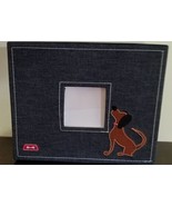 Dog Theme ~ Blue ~ Denim Fabric ~ Multi Purpose ~ Storage Box ~ 8&quot; x 10&quot; - £20.47 GBP