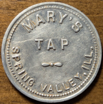 Spring Valley, Illinois IL Mary&#39;s Tap Bar / Tavern 50¢ Trade Token - $14.91