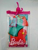 Barbie Ken Fashion Pack Tennis Outfit Racket Ball In Reusable Zip Pack -... - $12.33