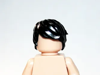 JKStore Black Shaggy Male Hair Minifigure Collectible - $3.19