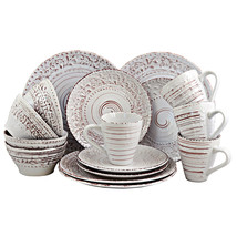 Elama Malibu Sands 16-Piece Dinnerware Set in Shell - $110.59