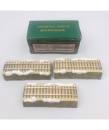 Three (3) Vintage 1995 North Pole Express Resin Display Tracks 4.5&quot; Long... - £7.46 GBP