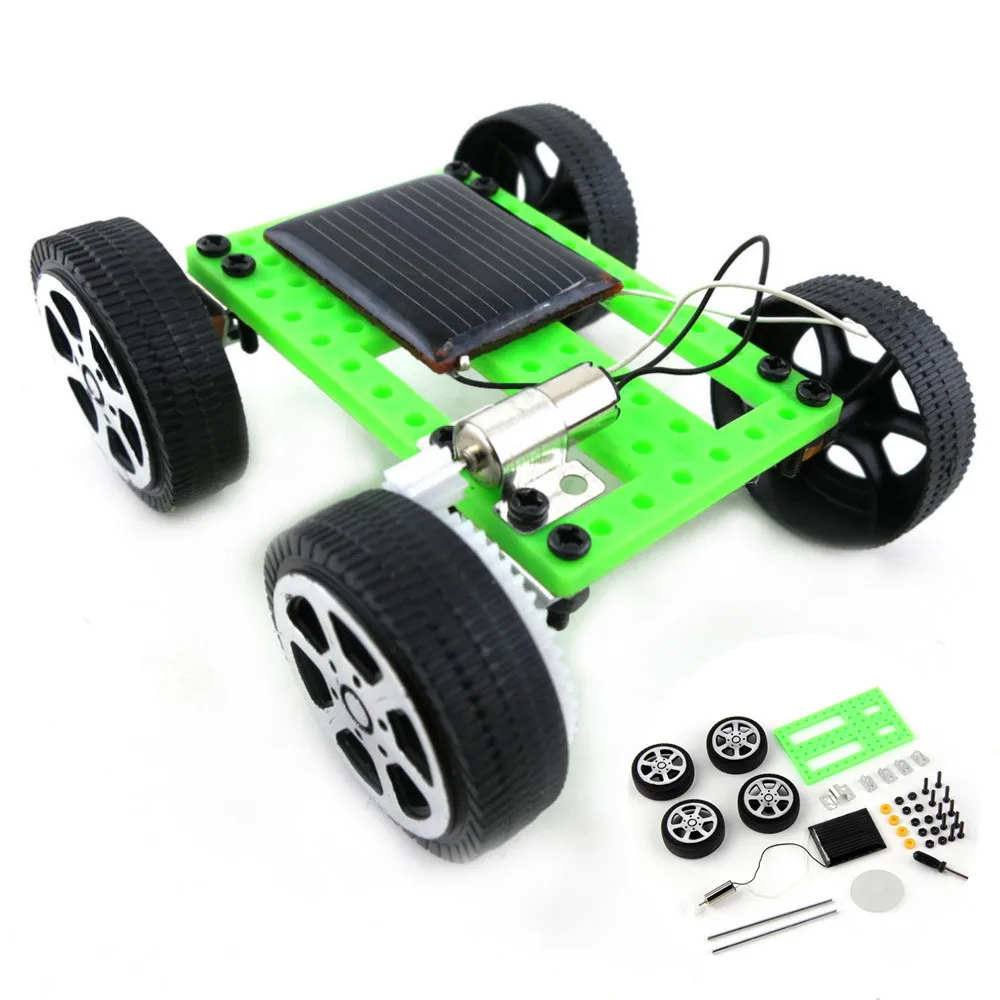 1 Set Mini Solar Powered Toy DIY Car Kit Children Educational Gadget Hobby Funny - £14.73 GBP+