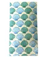 Pretty Shells Hand Towels Paper Napkins Blue Beach Summer House 26 pk Se... - £17.55 GBP
