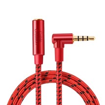 CableCreation 3.5mm Audio Extension Cable, 10FT TRRS 4-Conductors Angle Male to  - £18.09 GBP