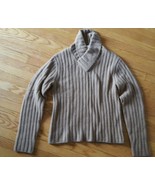 Michael Kors Women&#39;s Wool Thick chunky knit Sweater Size Medium Brown - $24.70