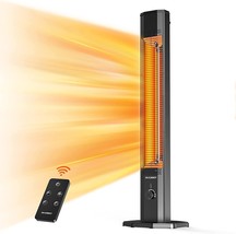 Outdoor Electric Patio Heater, Haimmy 42In Infrared Heater With Remote, 9 Heat - £105.18 GBP