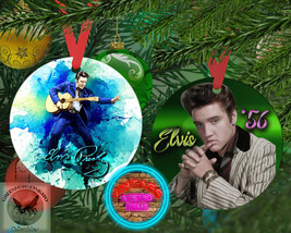 ELVIS &#39;56 - Elvis Presley Aluminum 3.9&quot; Christmas Tree Ornament with Ribbon - $15.88