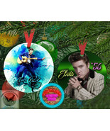 ELVIS &#39;56 - Elvis Presley Aluminum 3.9&quot; Christmas Tree Ornament with Ribbon - £12.53 GBP