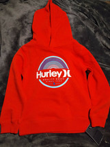 NWT Boy&#39;s HURLEY Red Size 6 Fleece Lined Hoodie Sweatshirt MSRP $36.00 - £15.49 GBP