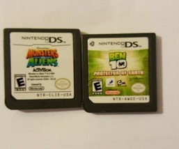 Lot of 2 Monsters Vs Aliens &amp; Ben 10 Protector of Earth Nintendo DS Cart Only - £10.05 GBP