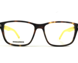 Dsquared2 Eyeglasses Frames DQ5200 col.055 Brown Tortoise Matte Yellow 5... - $118.79