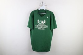 Nike Mens Large Team Issued Cleveland State University Basketball T-Shirt Green - £38.89 GBP