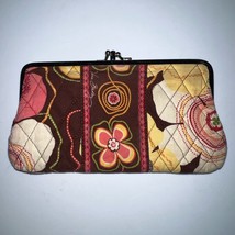 Vera Bradley Buttercup Opera Kiss Lock Wallet Colorful HTF Quilted Embro... - €19,66 EUR