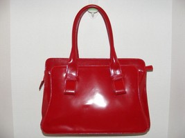 VARRIALE RED ITALIAN SMOOTH LEATHER SHOULDER HANDBAG GUC - $199.99