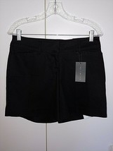 THE LIMITED LADIES FLAT FRONT STRETCH BLACK TAILORED SHORTS-4-NWT-MSRP $... - $13.99
