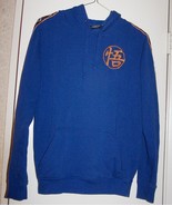 Blue Dragonball Z Hoodie w/Japanese Anime Writing-Size M-Cotton/Polyester - $468.00 MXN