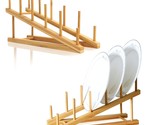 2 Pcs Wooden Dish Rack Bamboo Drying Rack Stand Pot Lid Holder Kitchen C... - $26.99