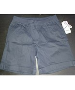 NEW Girl&#39;s IZOD Navy Blue School Uniform Stretch Pull-on Shorts Sz 16  F... - $261.71 MXN