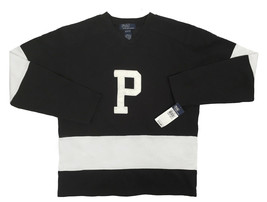 NEW Polo Ralph Lauren Boys Hockey Style Shirt!  Black  Big Embroidered P & PSRL - £35.97 GBP