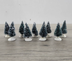 Lemax Village Collection Small 2&quot; Bristle Tree - Set of 9 (B) - £7.72 GBP