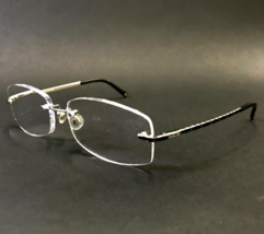 Chanel Eyeglasses Frames 2073 c.124 Gunmetal Gray Rectangle Rimless 55-16-135 - $247.49