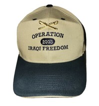 Operation Iraqi Freedom 2003 Cap &amp; Calvary Crossed Saber Swords Pin 3rd ... - £17.68 GBP