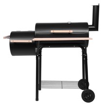 Outdoor Charcoal Grill Smoker Charcoal Barbecue Grill With Large Cooking... - £131.86 GBP