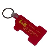 SK Pump Plumbing Keychain Plastic Charm Souvenir Collector Novelty - $5.87