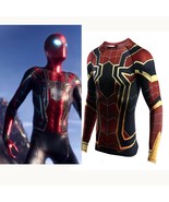 Avengers: Infinity War Spiderman T shirt Tee Long sleeve sport Fitness M... - $742.35 MXN