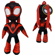 Spidey and His Amazing Friends Miles Morales 18&quot; Plush Backpack Multi-Color - £27.89 GBP