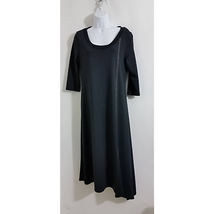 Soft Surrounding Women&#39;s Dress 3/4&quot; Sleeves Blue Scoop Neck Size Small P... - $89.05