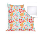 NEW Floral Birds Decorative Throw Pillow w/ removable insert 18 inches s... - $7.95