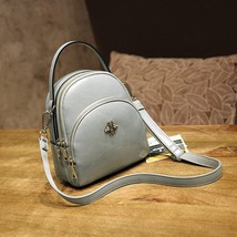 High Quality Vintage Leather Women Backpack Small Shoulder Bag Bagpack Mochila F - £38.37 GBP