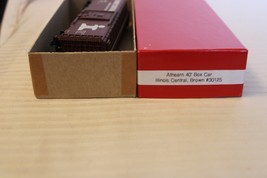 HO Scale Athearn, 40&#39; Box Car, Illinois Central, Brown, #30125 Built - $30.00