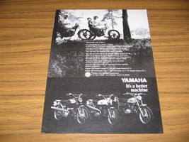 1969 Print Ad Yamaha 250 &amp; 125 Single Enduro Motorcycles 80 &amp; 100 Trailmaster - $10.54