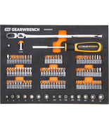 105 Piece 1/4” Drive Slim Head Mechanics Tool Set in Foam Storage Tray - $116.44