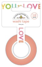 Doodlebug Washi Tape 6/Pkg-Love You, Hello Again DB8155 - £11.67 GBP