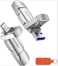 MOVE SPEED 1TB Solid State Flash Drive 570MB/s High Speed Type C + USB 3.2 - $54.95
