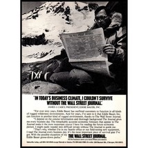 1982 Wall Street Journal Newspaper Vintage Print Ad Mountain Climber Wall Art - £8.20 GBP