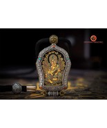 Buddha pendant. Jambhala. Ghau, Tibetan protection amulet.genuine etangka - $848.00