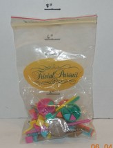 Trivial Pursuit Replacement Set of 6 Movers and 36 Wedges &amp; original Parts Bag - £11.53 GBP