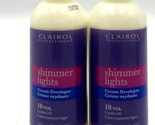 Clarol Shimmer Lights Cream Developer 10 Vol Gentle Lift 3.6 oz-2 Pack - £12.47 GBP